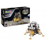 KIT PARA MONTAR REVELL APOLLO 11 MÓDULO LUNAR EAGLE 1/48 75 PEÇAS COMPLETO COM TINTAS COLA E PINCEL REV 03701